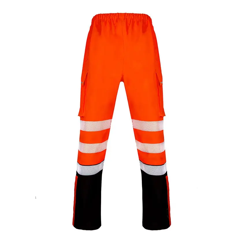 Beeswift DELTIC HI-VIS OVERTROUSER  TWO-TONE Orange Black XL