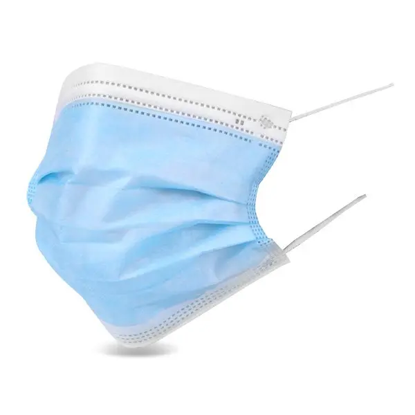 Beeswift Disposable Protective Face Mask Box 2000 Blue / White  (Box of 2000)