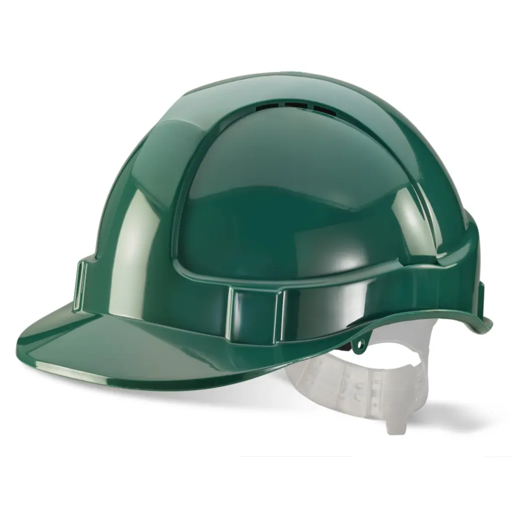 Beeswift Economy Vented Safety Helmet Green 