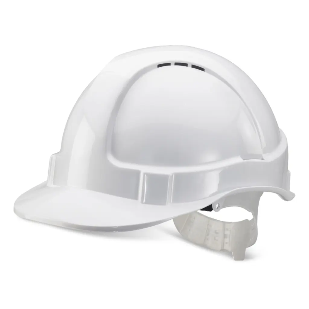 Beeswift Economy Vented Safety Helmet White 