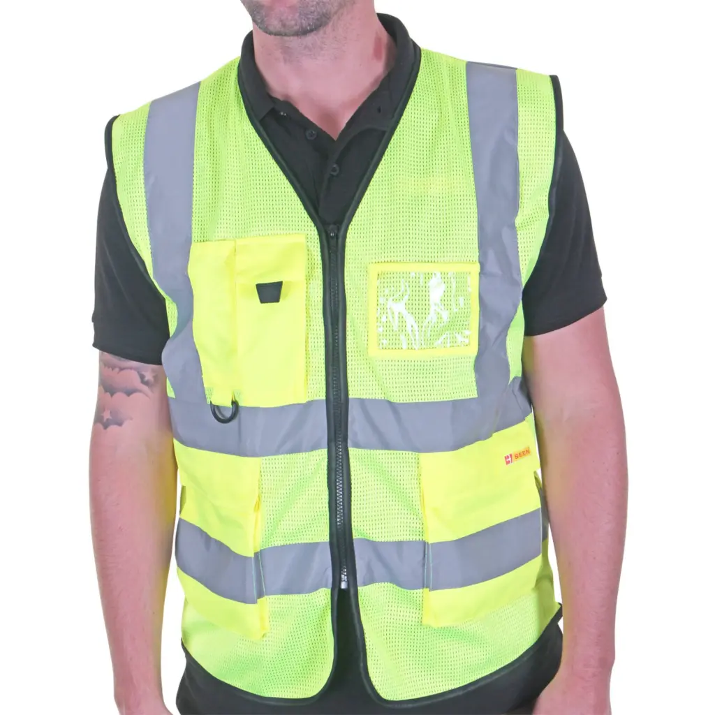 Beeswift Executive Mesh Waistcoat Saturn Yellow L