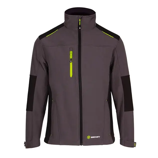 Beeswift FLEX SOFTSHELL JACKET  TWO-TONE Grey Black XL