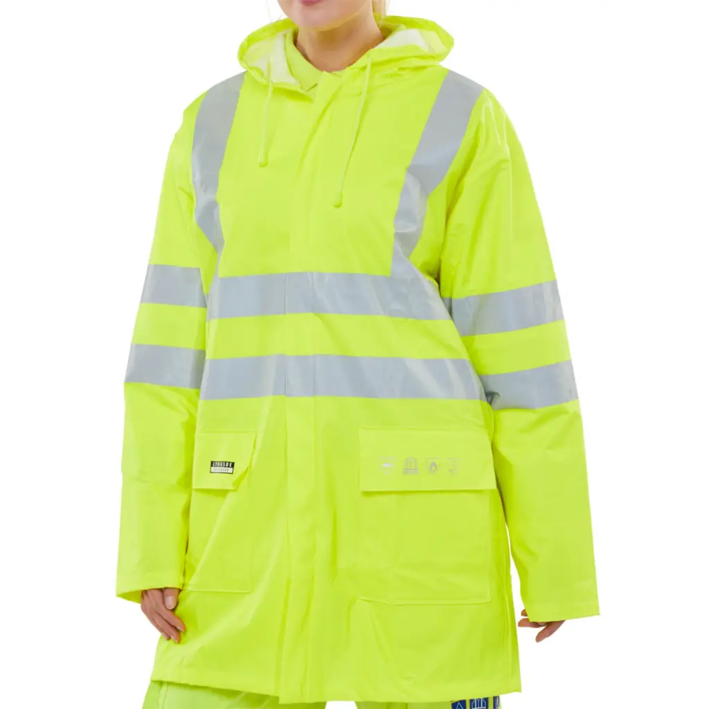 Beeswift Fire Retardant Anti-Static Jacket Saturn Yellow XL