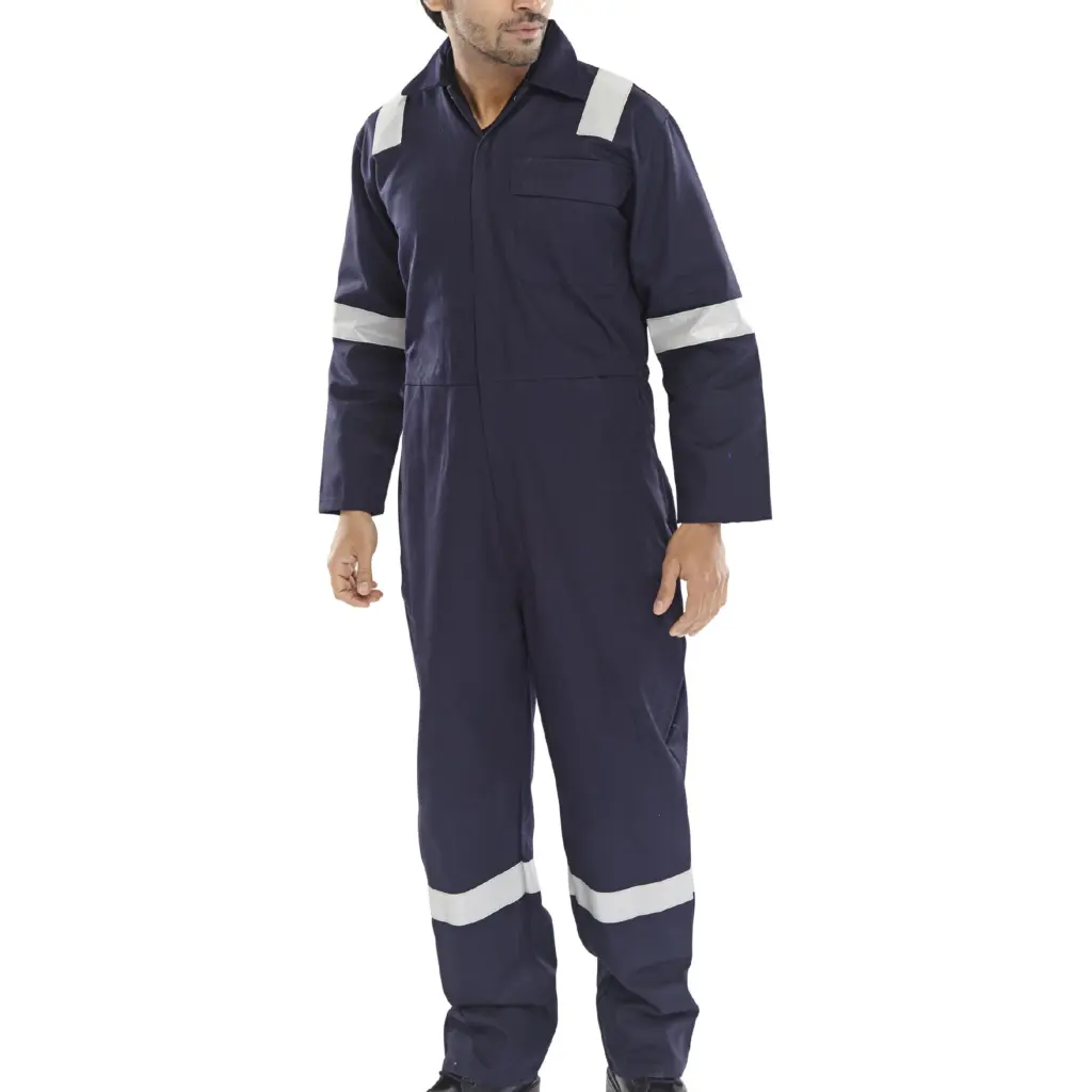 Beeswift Fire Retardant Nordic Design Boilersuit Navy Blue 46