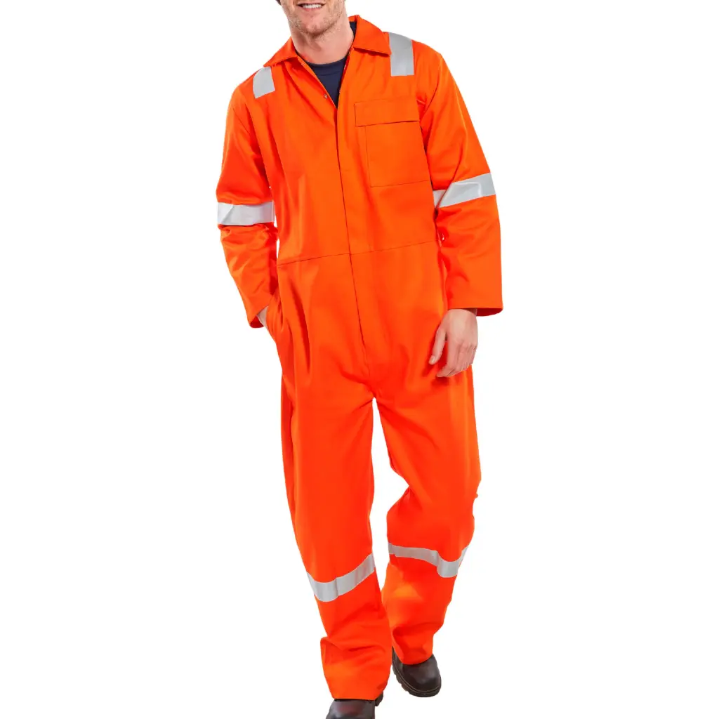 Beeswift Fire Retardant Nordic Design Boilersuit Orange 36