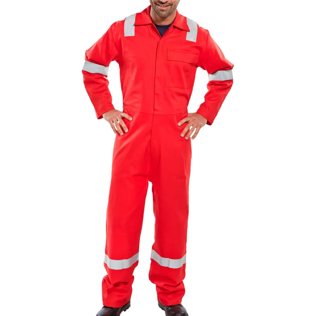 Beeswift Fire Retardant Nordic Design Boilersuit Red 44