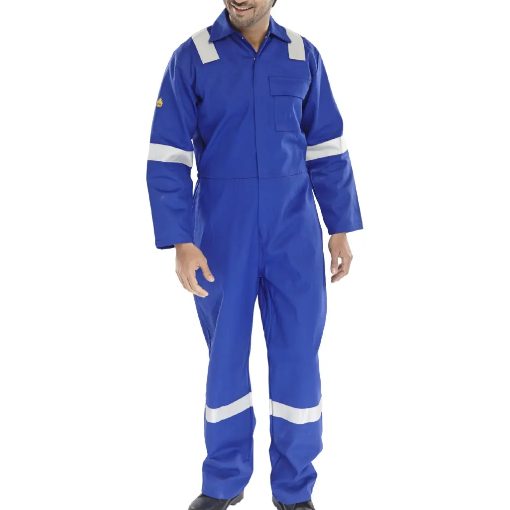 Beeswift Fire Retardant Nordic Design Boilersuit Royal Blue 36