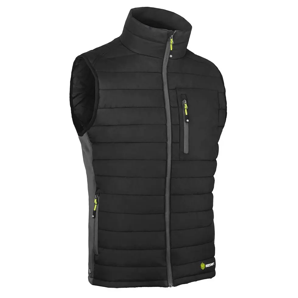 Beeswift Flex Workwear Padded Bodywarmer Black/Grey 5Xl