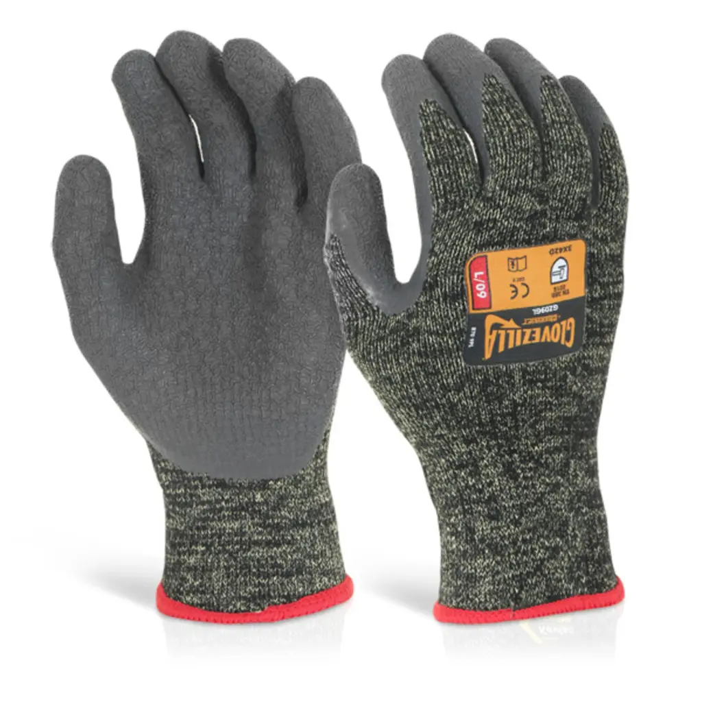 Beeswift Glovezilla Latex Palm Coated Glove Green M (Pair)