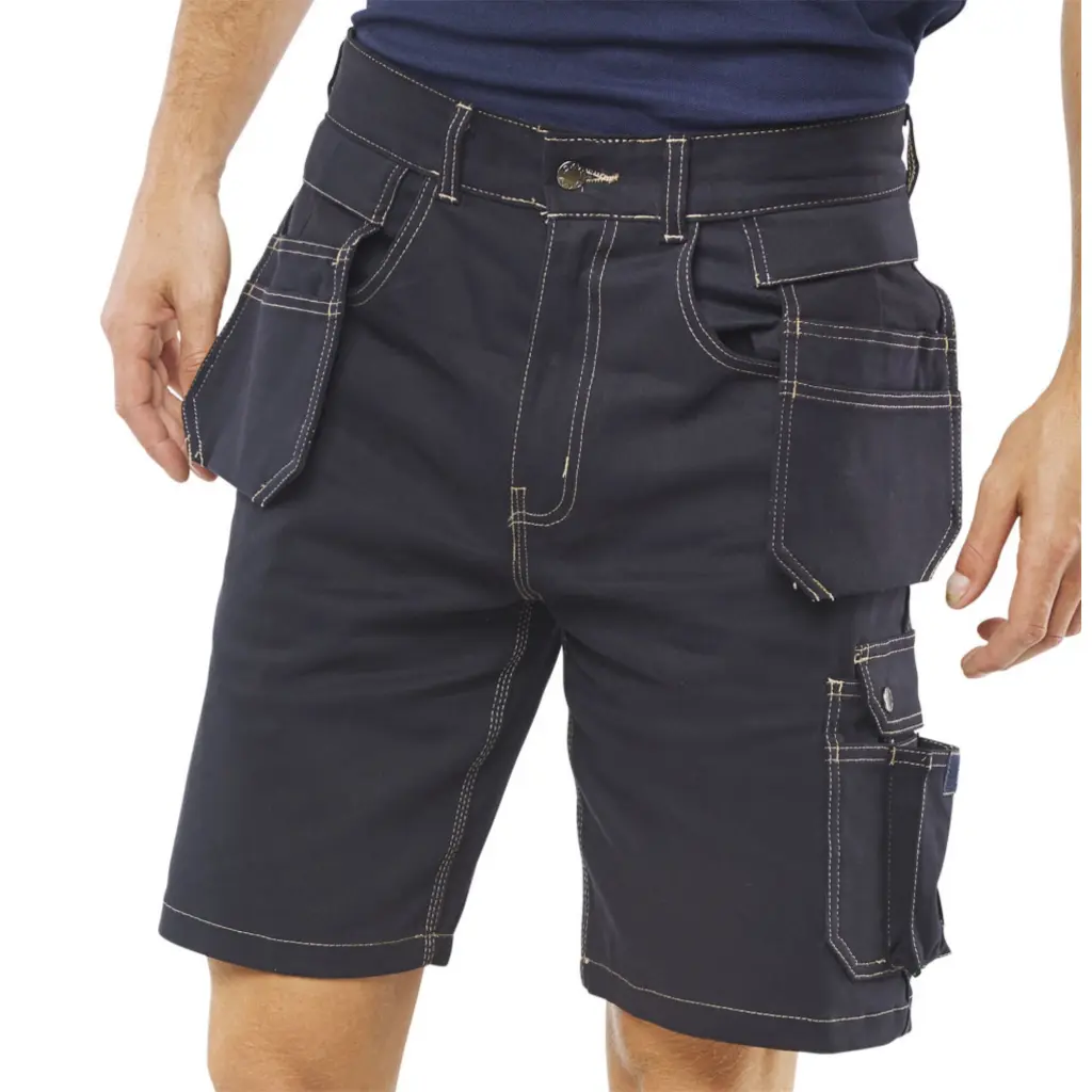 Beeswift Grantham Multi-Purpose Pocket Shorts Navy Blue 34