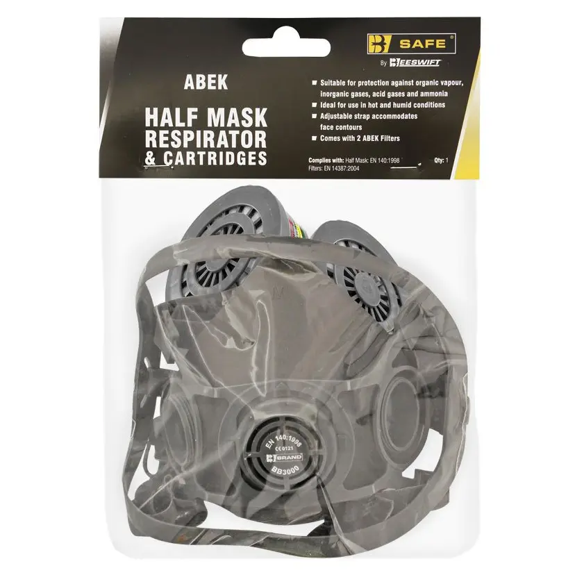Beeswift HALF MASK RESPIRATOR AND ABEK CARTRIDGES