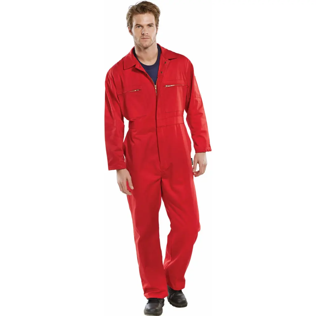Beeswift Heavy Weight Boilersuit Red 42
