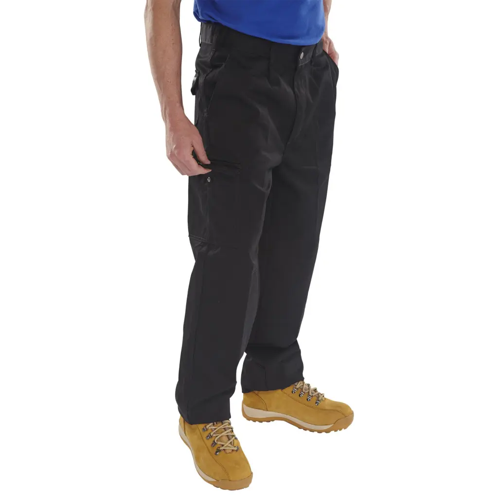 Beeswift Heavyweight Drivers Trousers Black 50T