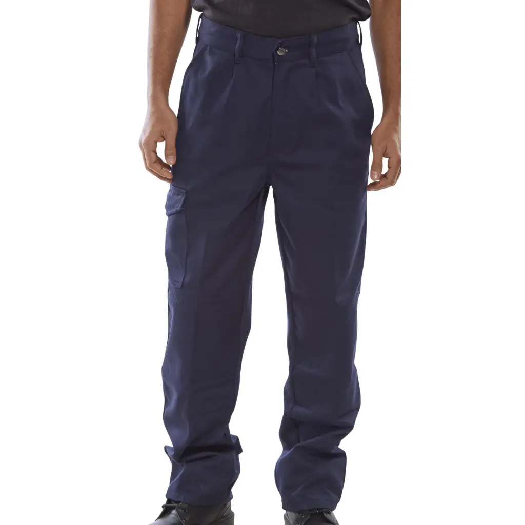 Beeswift Heavyweight Drivers Trousers Navy Blue 50T