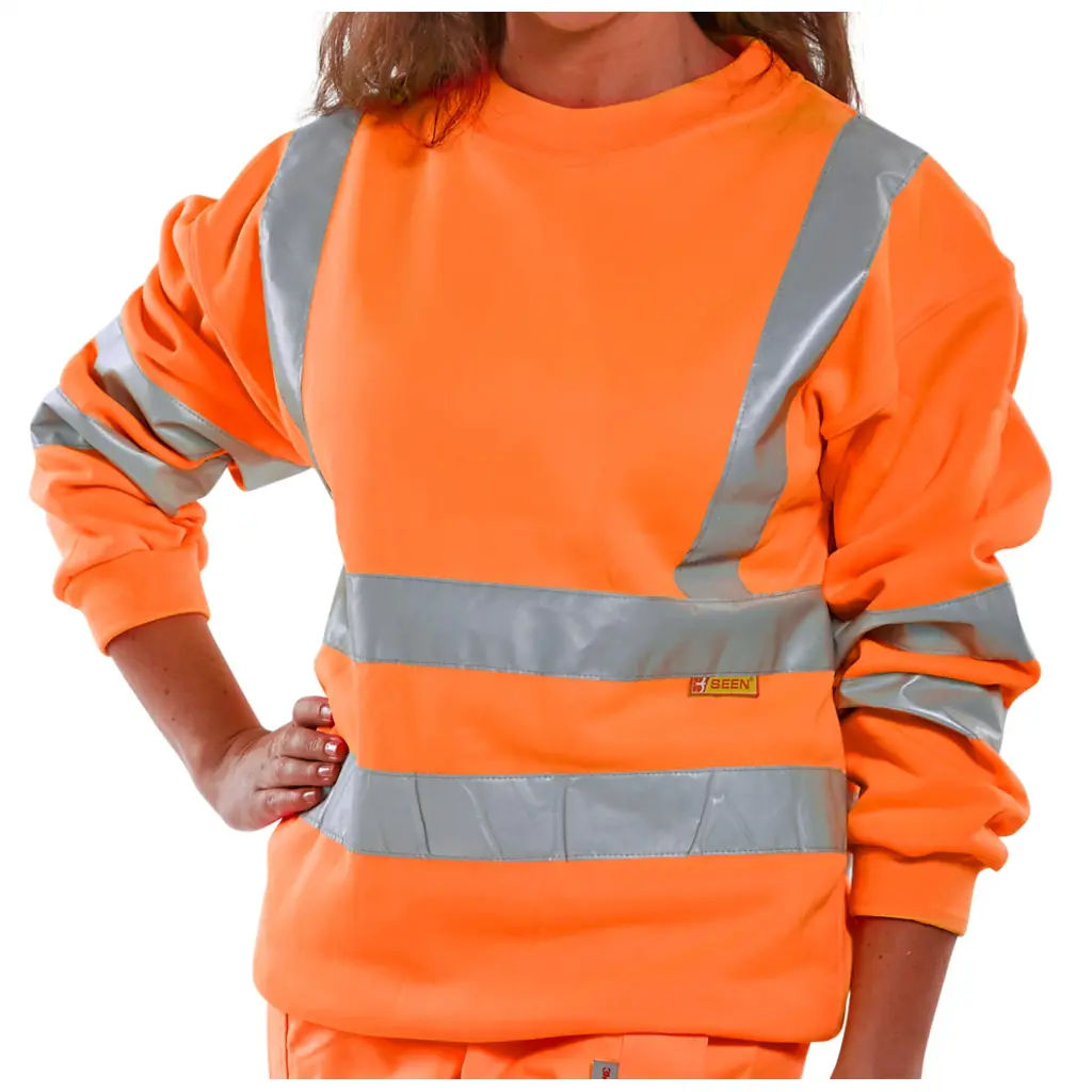 Beeswift Hi-Visibility Sweatshirt Orange M
