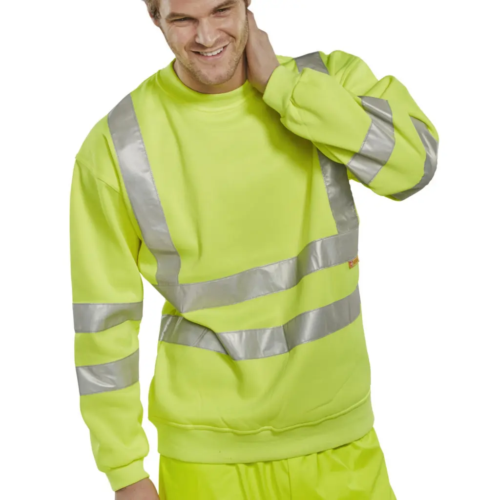 Beeswift Hi-Visibility Sweatshirt Saturn Yellow M