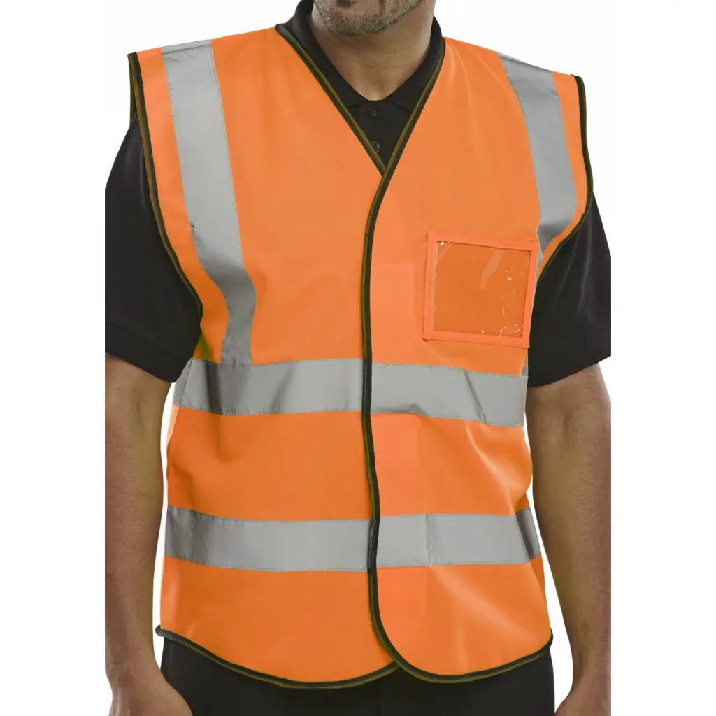Beeswift Hi Viz Id Vest En20471 Orange XL