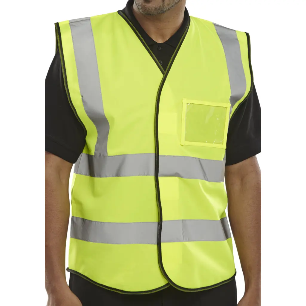 Beeswift Hi Viz Id Vest En20471 Saturn Yellow Xs