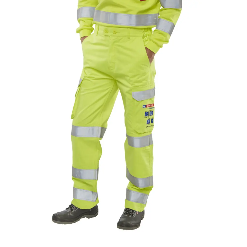 Beeswift High Visibility  Trousers Saturn Yellow 42