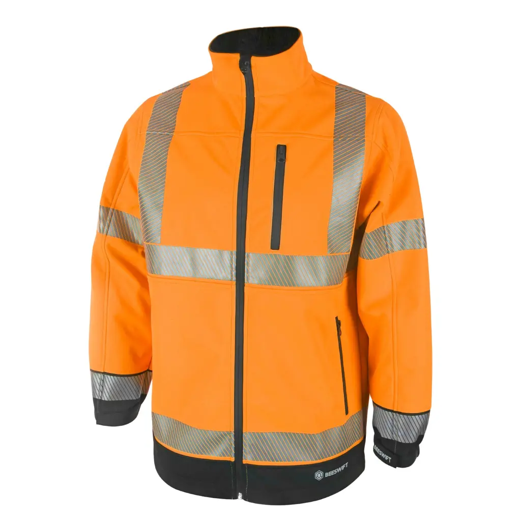 Beeswift High Visibility  Two Tone Softshell Orange / Black 3XL