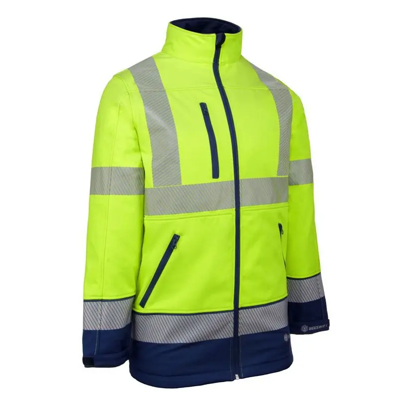 Beeswift Hivis Two Tone Softshell Saturn Yellow/Royal Lge Sstt