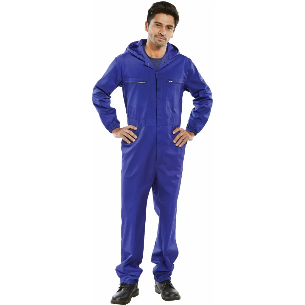 Beeswift Hooded Boilersuit  Royal Blue 42