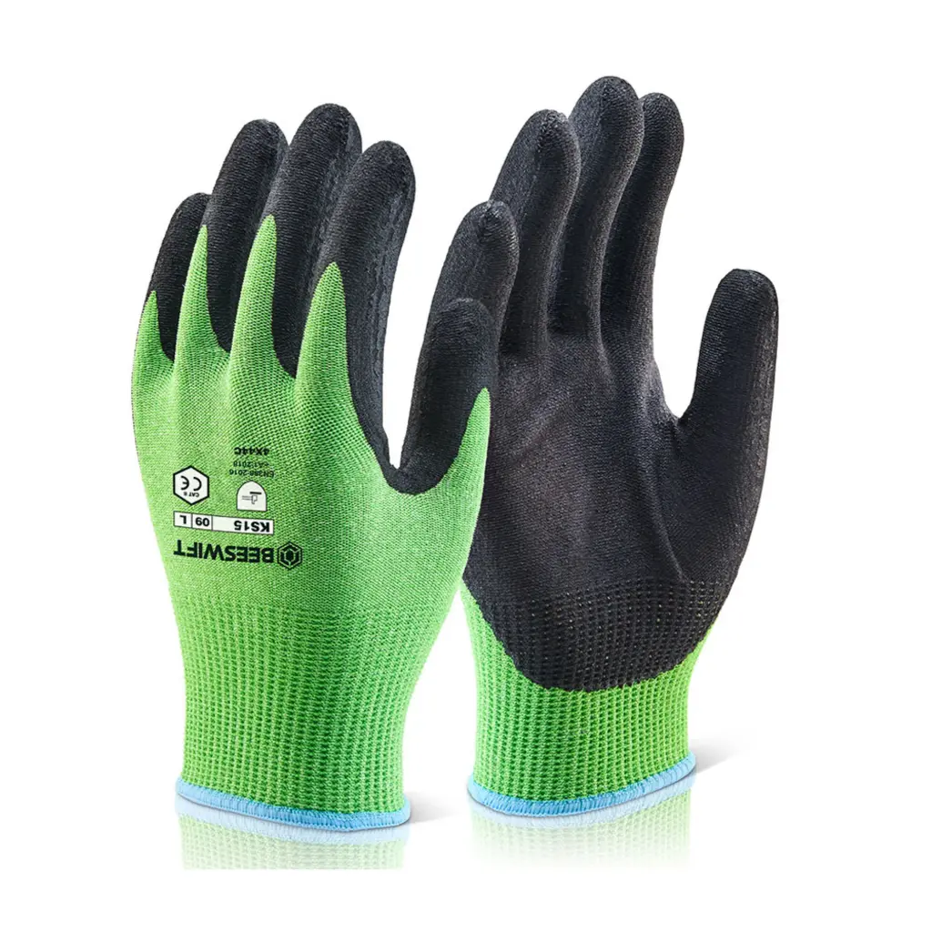 Beeswift Kutstop Micro Foam Nitrile Green Cut Level 5 Green M