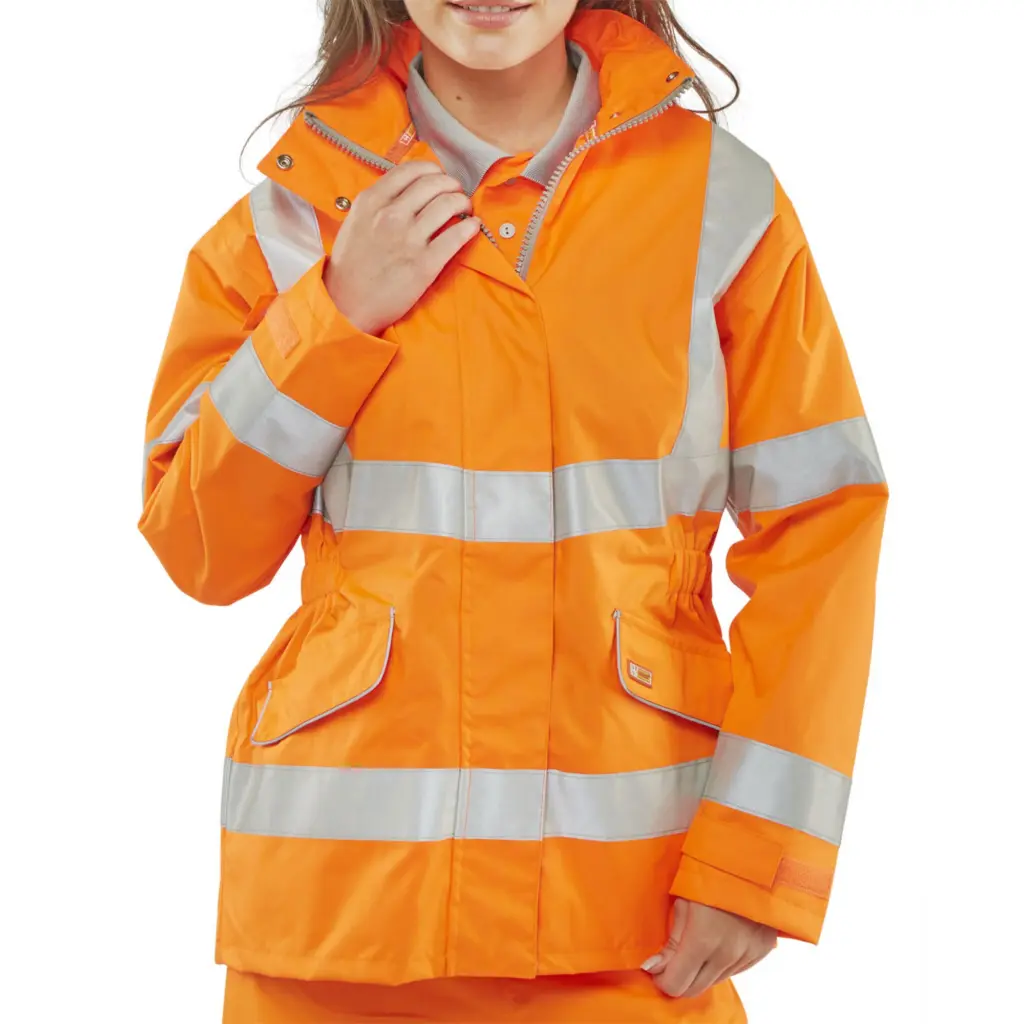 Beeswift Ladies Executive Hi-Viz Jacket Orange 2XL