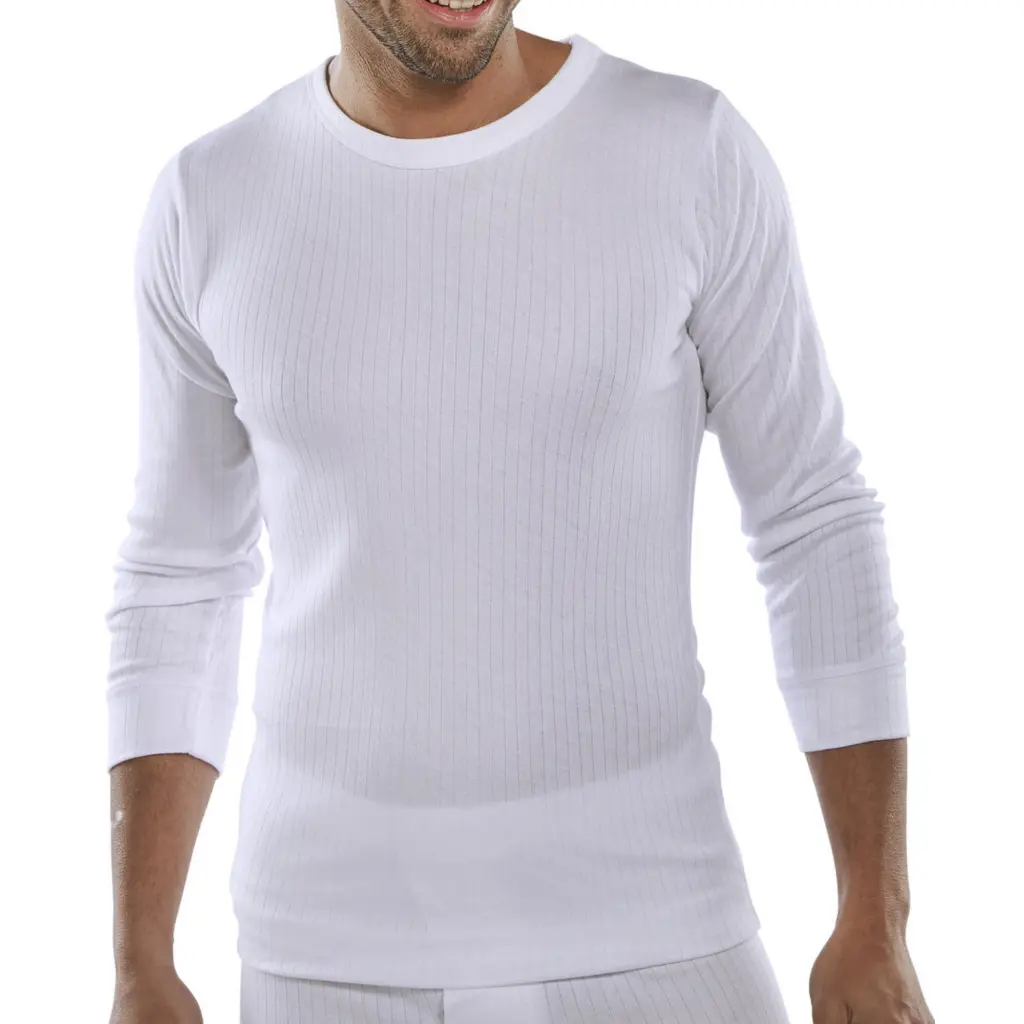 Beeswift Long Sleeve Thermal Vest White M