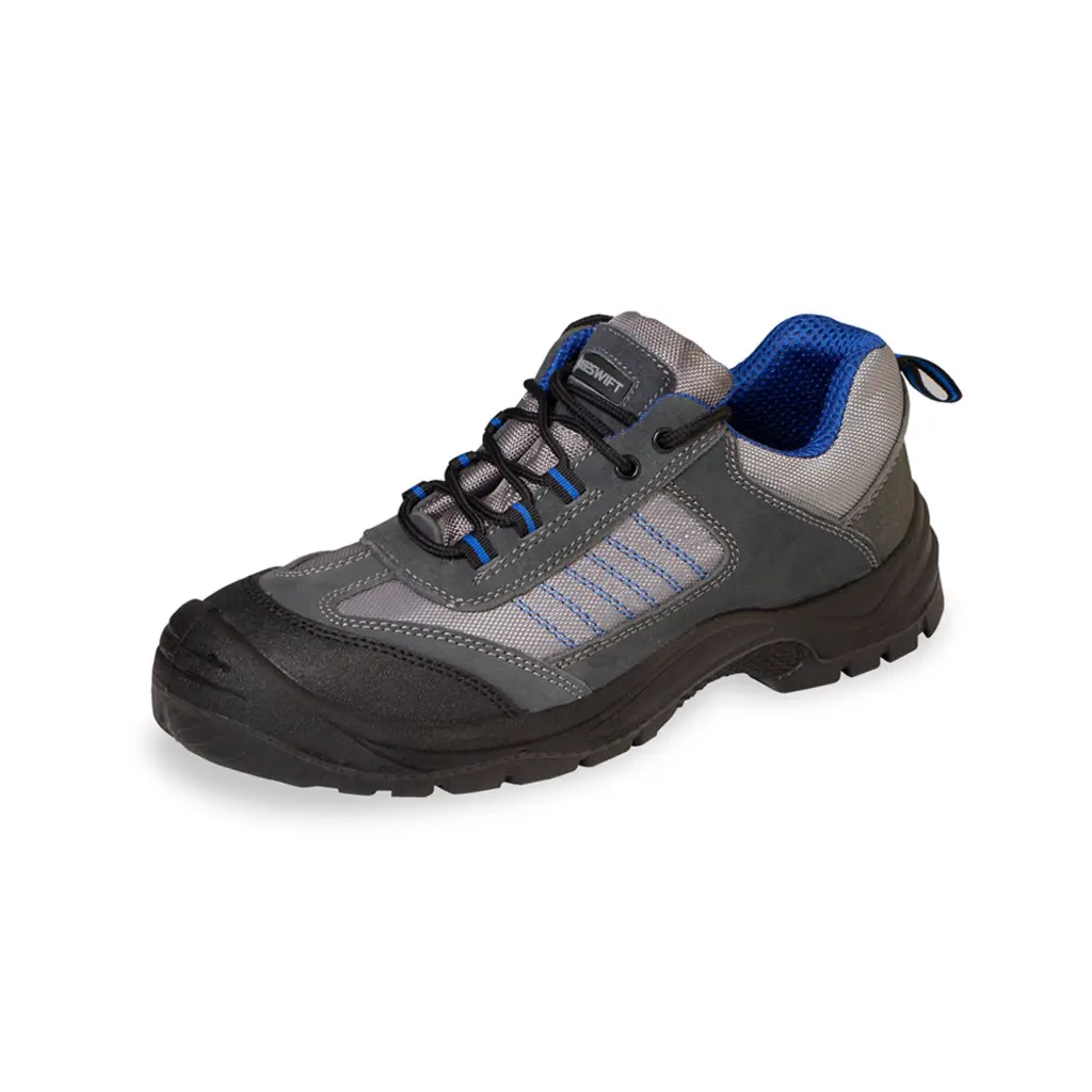 Beeswift Mesh Active Trainer Shoe Black / Blue 07