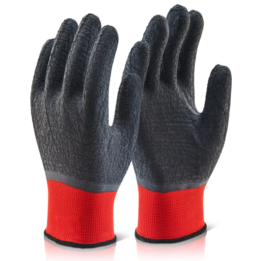 Beeswift Multi-Purpose Fully Coated Latex Polyester Knitted Glove Black XL
