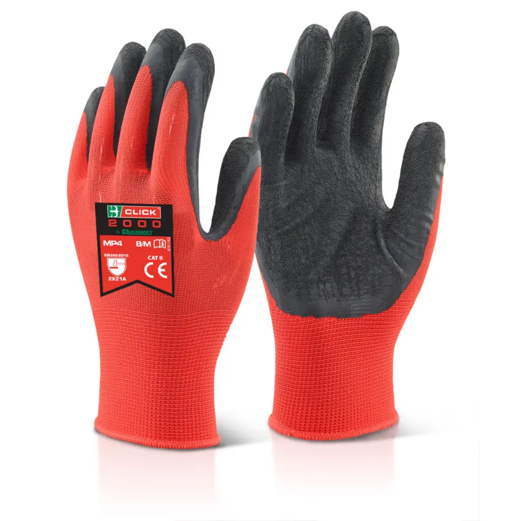 Beeswift Multi Purpose Latex Poly Glove Black XL