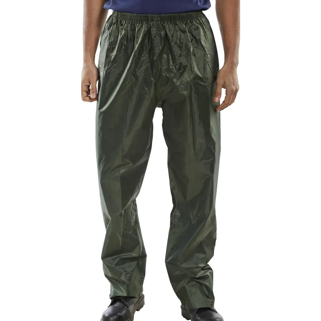 Beeswift Nylon B-Dri Trousers Olive Green XL