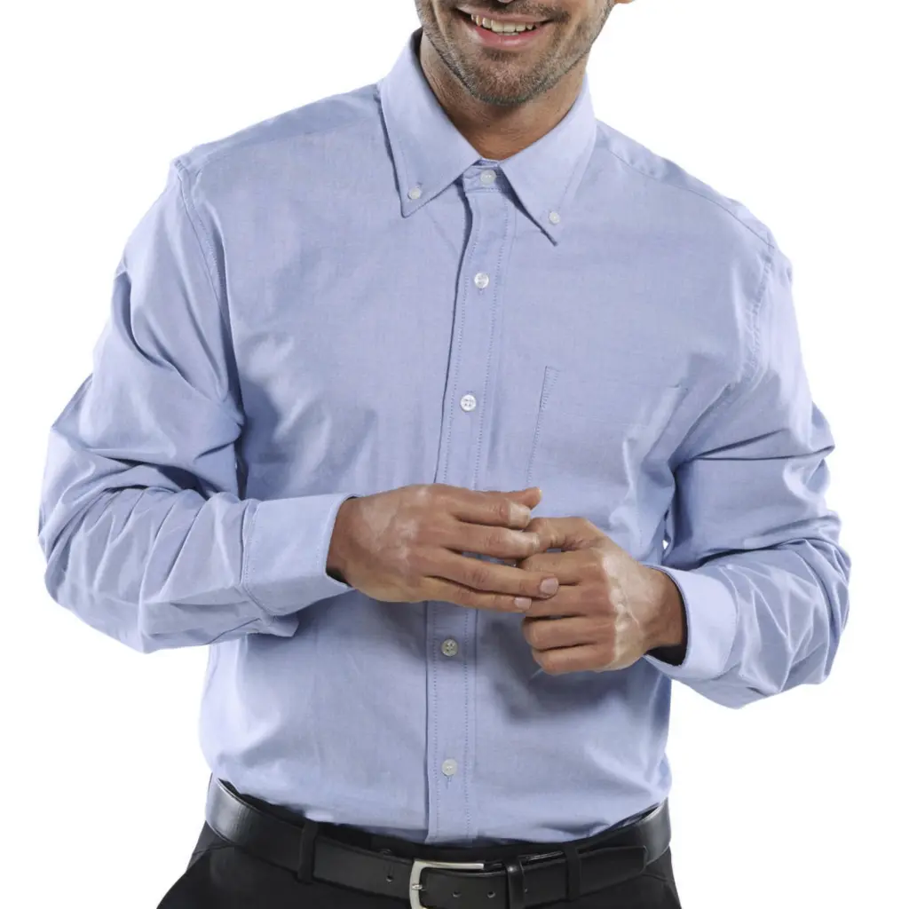 Beeswift Oxford Shirt Long Sleeve Blue 15