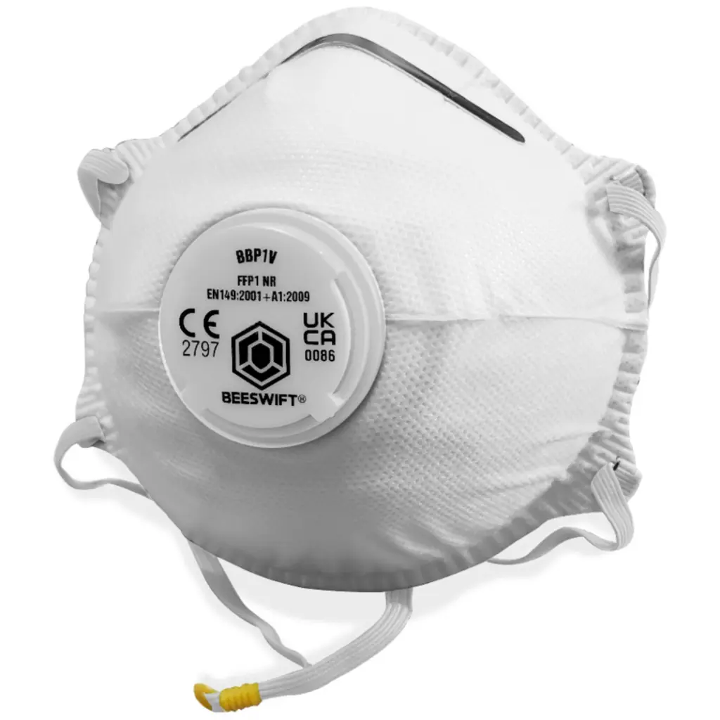 Beeswift P1 Valved Mask White  (Box of 10)