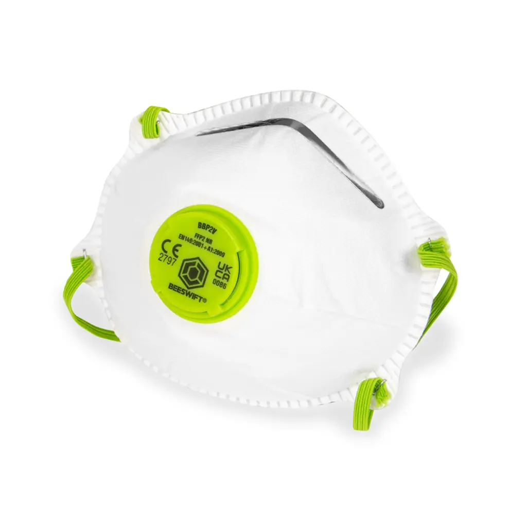 Beeswift P2 Valved Mask White  (Box of 10)