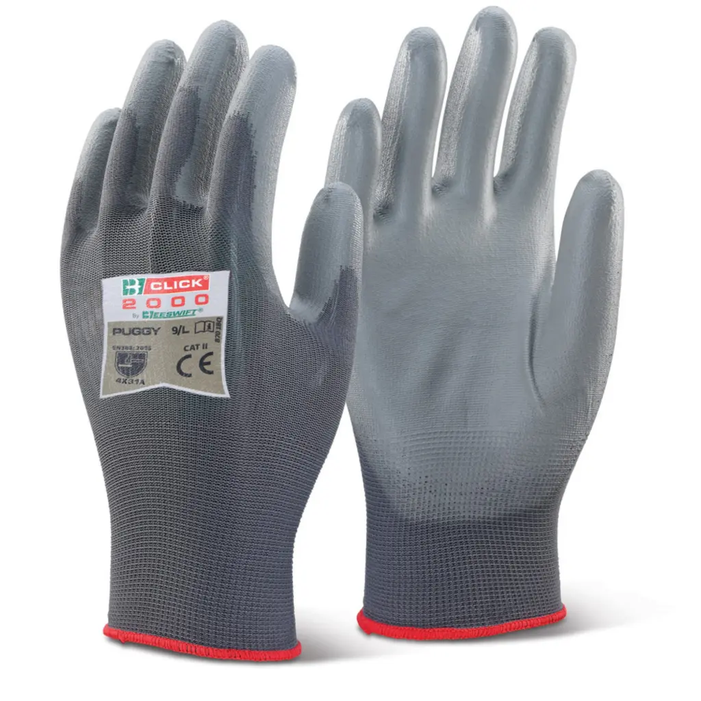 Beeswift PU Coated Glove Grey Large