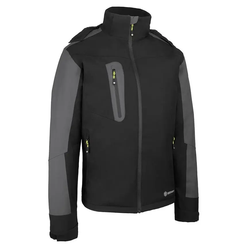 Beeswift Padded Rain Jacket Black/Grey Lge
