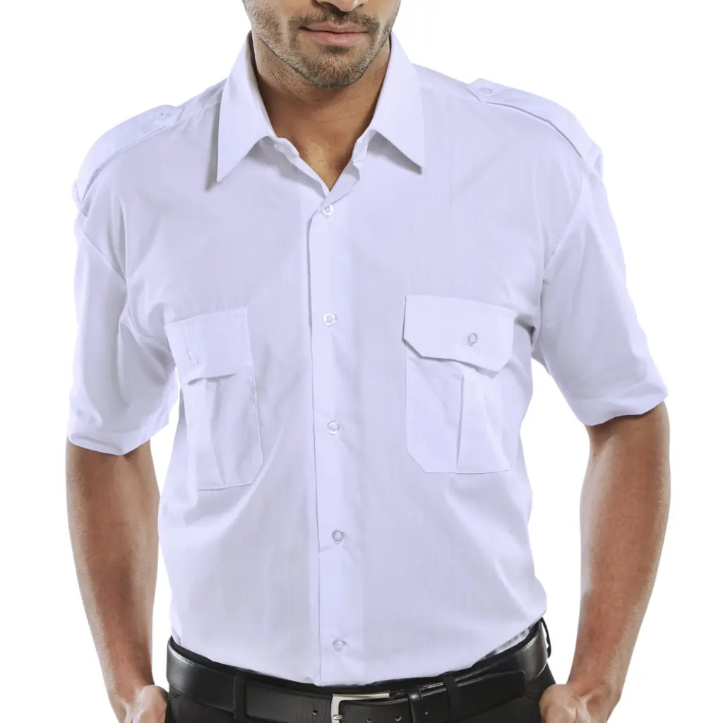 Beeswift Pilot Shirt Short Sleeve White 16