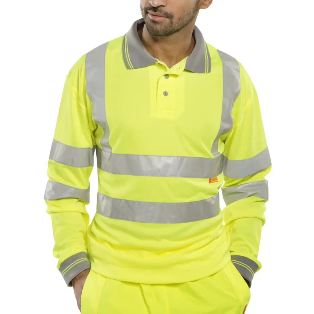 Beeswift Polo Shirt Long Sleeved Saturn Yellow L