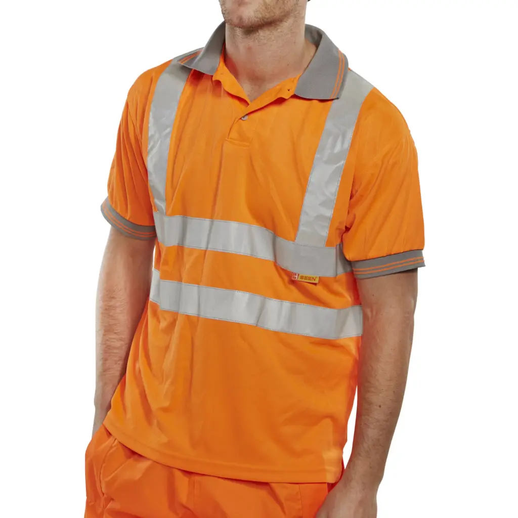Beeswift Polo Shirt Short Sleeved Orange S