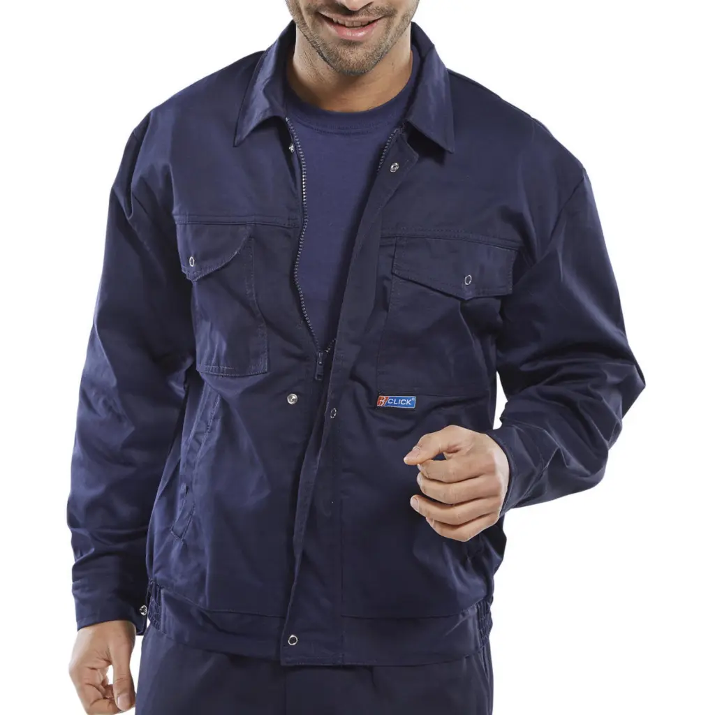 Beeswift Poly Cotton Drivers Jacket  Navy Blue 46