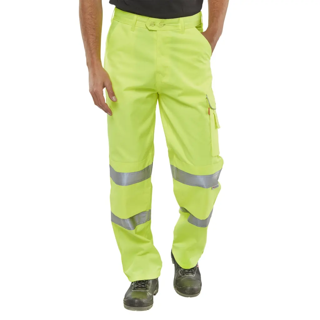 Beeswift Poly Cotton Trousers En471 Saturn Yellow 44S