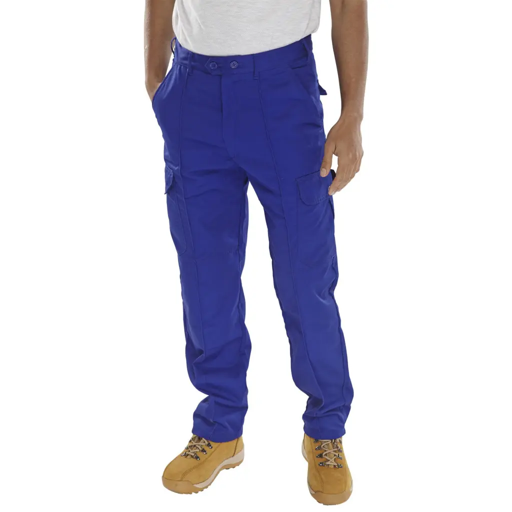 Beeswift PolyCotton Work Trousers Royal Blue 46