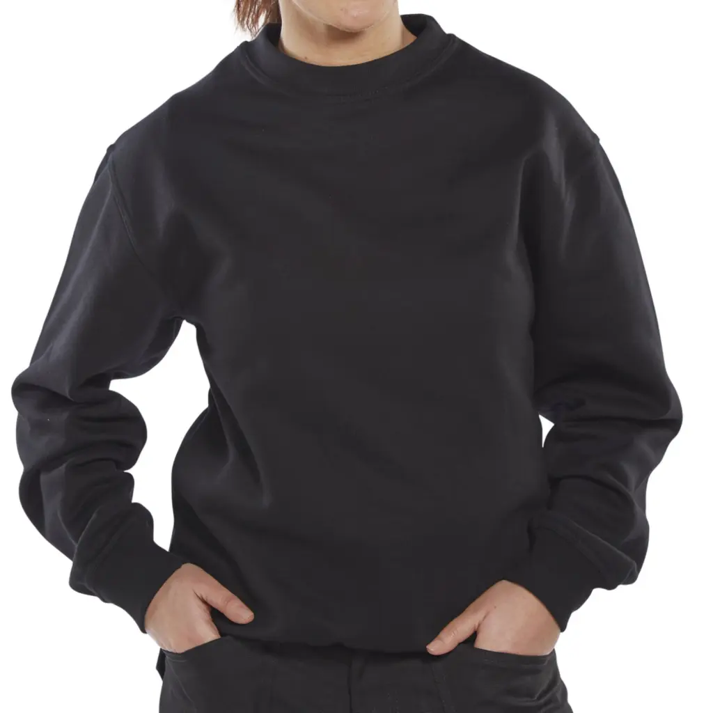Beeswift Polycotton Sweatshirt Black M
