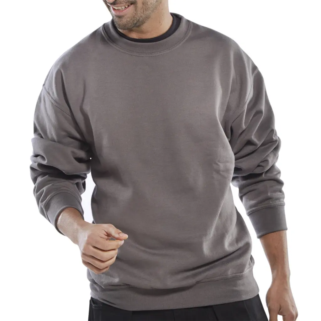 Beeswift Polycotton Sweatshirt Grey L