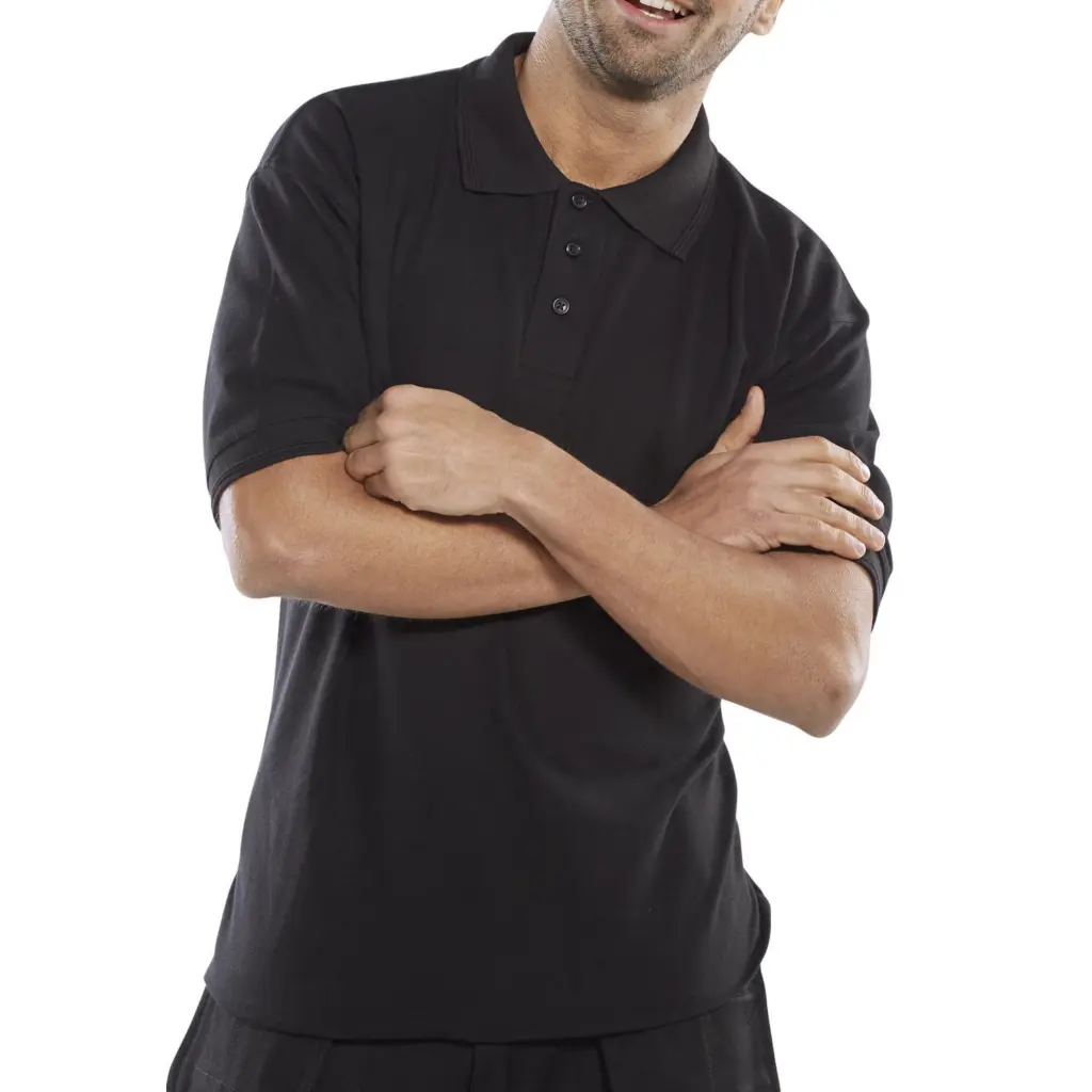 Beeswift Premium Polo Shirt Black S