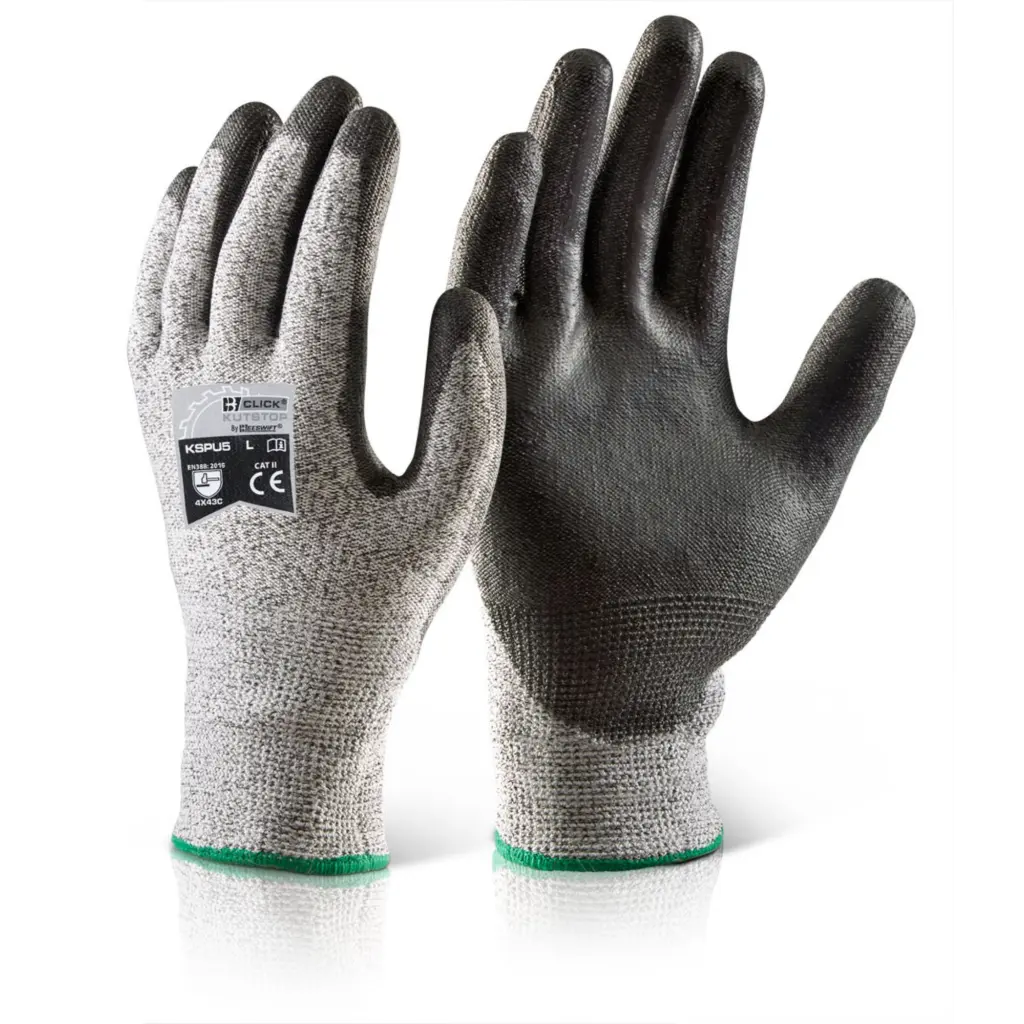 Beeswift Pu Coated Cut 5 Glove Black M