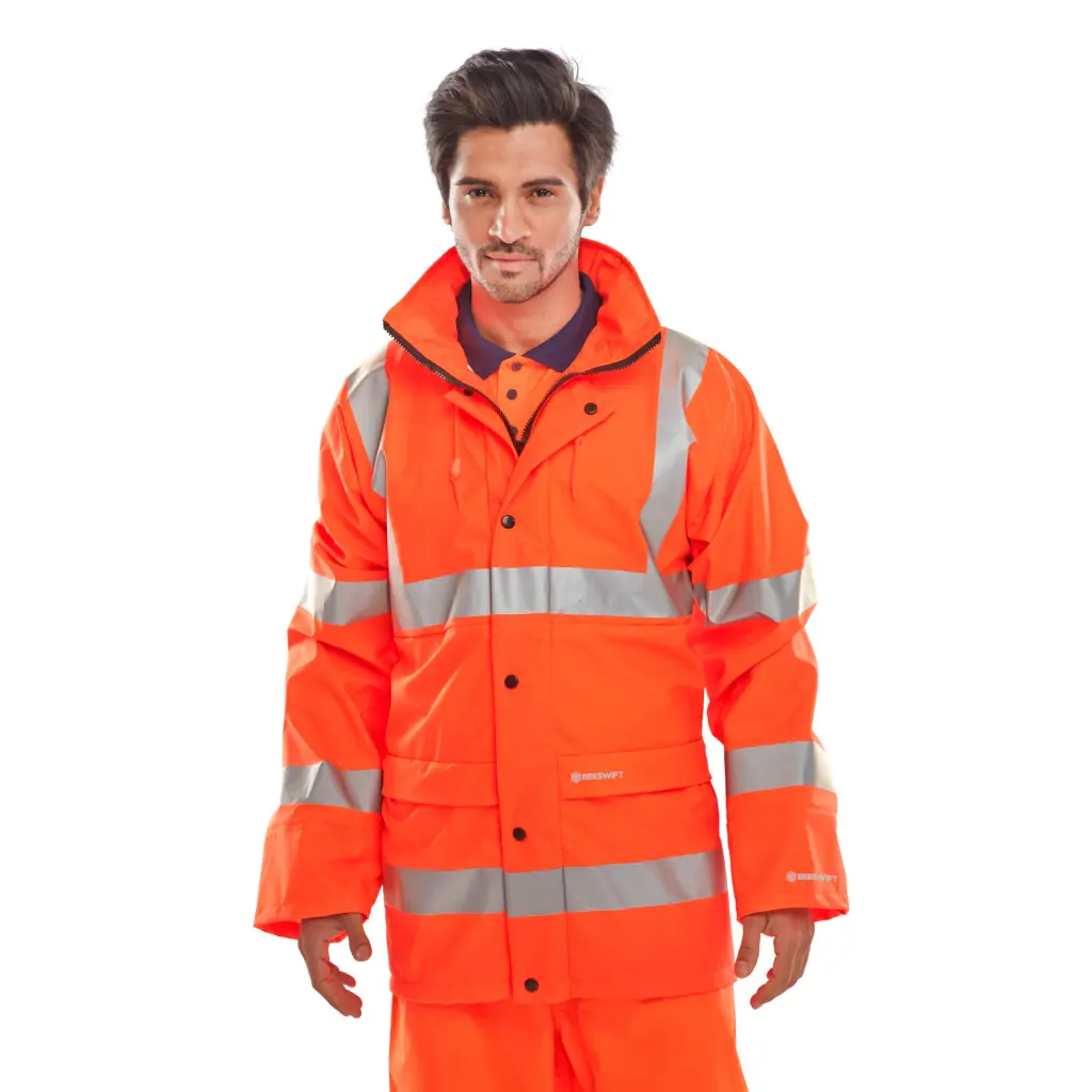 Beeswift Pu Jacket Orange 3XL