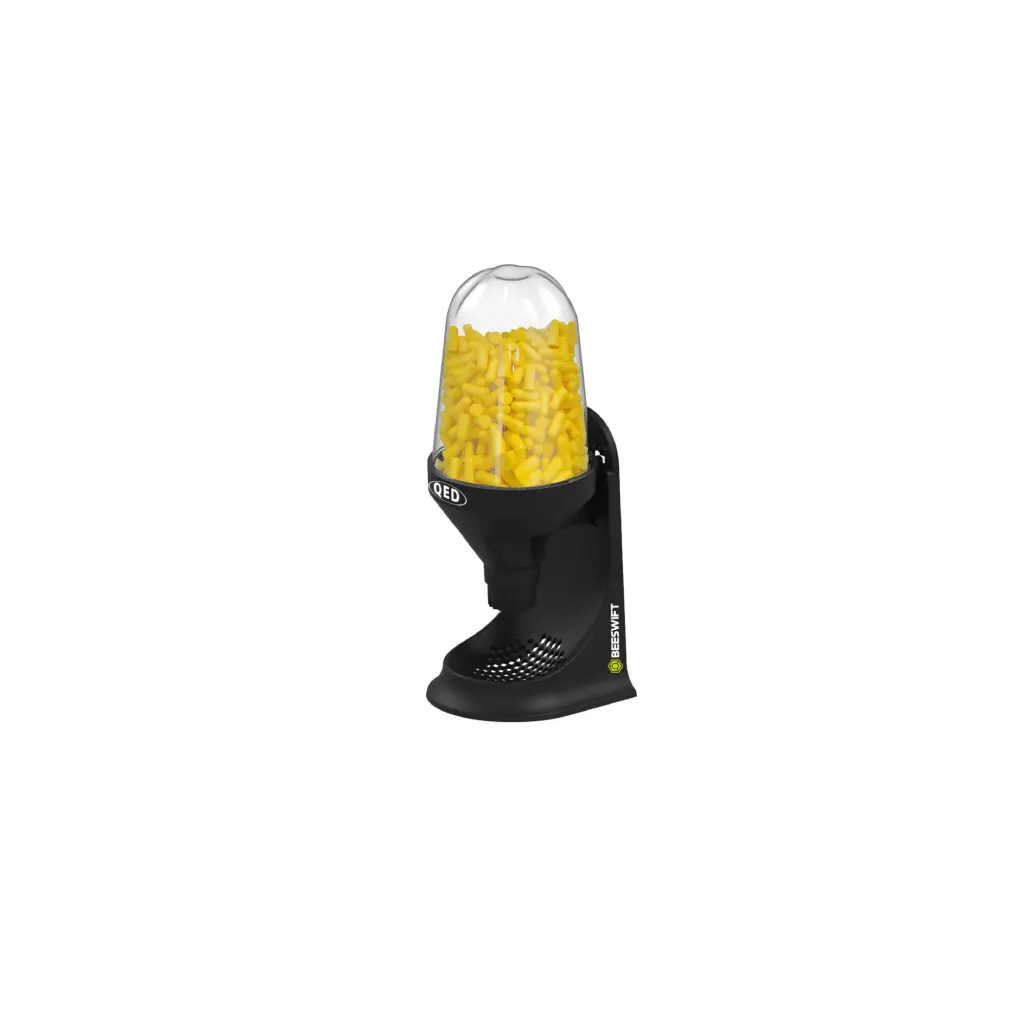 Beeswift Qed Dispenser with 500 Foam Ear Plugs Black